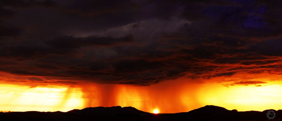 Rain wall, Namibia   